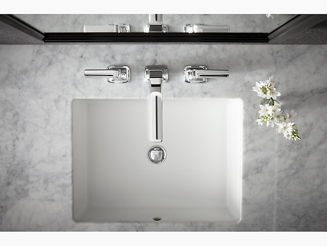Verticyl Undermount Rectangular Sink, Kohler Verticyl Rectangular Undermount Bathroom Sinks